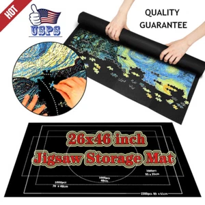 Felt Jigsaw Storage Mat Puzzle Roll Up Puzzle Storage Up To 1500 Pieces Game CFL - Picture 1 of 12