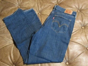 Levi's Classic Straight Leg Jeans Women's 30x30 Blue Denim Stretch (Q19M) - Picture 1 of 5