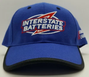 Bobby Labonte 18 Interstate Batteries Embroidered NASCAR Blue Baseball Hat Cap - Picture 1 of 7