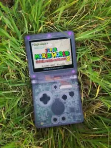 Nintendo Gameboy Advance GBA SP IPS v2 schermo retroilluminato mod atomico viola - Foto 1 di 7