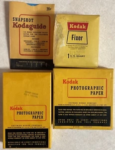 1960s Kodak Photographic Paper F-2-2 Sizes-100 Sheets Sealed Original Box - Picture 1 of 13