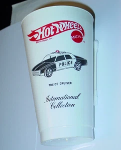 HOT WHEELS REDLINE POLICE CRUISER JACK IN THE BOX PLASTIC CUP PROMO -NICE! - Picture 1 of 4