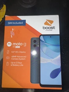 New BOOST MOBILE MOTO G 5G 2023 64GB Blue 6.5" HD+ Display Prepaid Smartphone - Picture 1 of 4