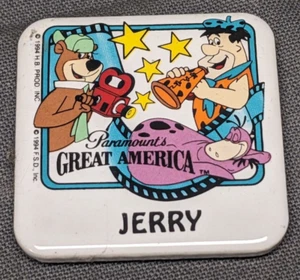1994 Paramount's Great America Jerry Magnet Yogi Fred Flintstone Ceramic 2" - Picture 1 of 2