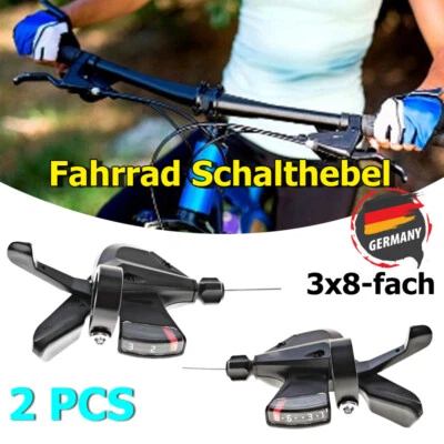 3x8 fach 24Gang Schaltung Fahrrad Schalthebel für Shimano Altus SL-M310 2PCS - Bild 1 von 4