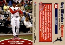 Gary Disarcina 2007 Grandstand Lowell Spinners #NNO Card *AutographDen*