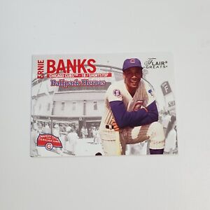 2003 Fleer * ERNIE BANKS * Flair Greats Ballpark Heroes / NM-MT