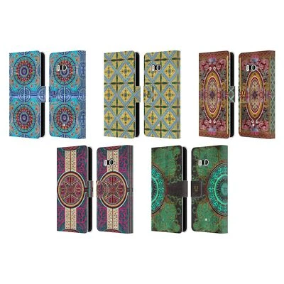 HEAD CASE DESIGNS ARABESQUE PATTERN LEATHER BOOK WALLET CASE FOR HTC PHONES 1 - Image 1 of 4
