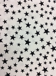 Makower 186 Large Stars 100% Cotton Fabric - Picture 1 of 4