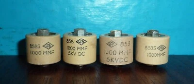 4 condensadores de pomo de puerta serie CRL 858 1000mmf 1000pf 5kV 5000VDC Foto 1 de 2