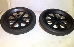 Wheelchair Invacare 7” Left & Right Front Wheels - Picture 1 of 9