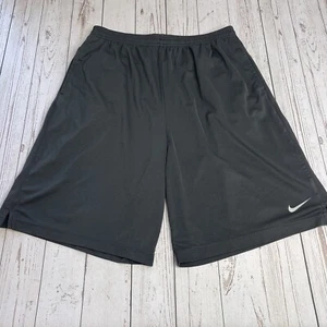 Nike DriFit Basketball Athletic Shorts with Pockets Mens Medium Black 9" Inseam - Picture 1 of 10