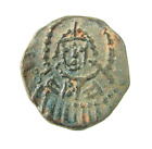 Paléologue byzantin Andronicus II vers 1391-1425 AD bronze tornois (851)