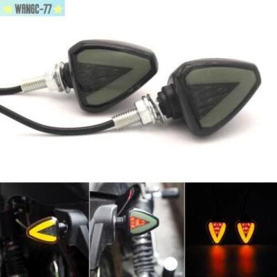 12V Scooter Moped Motorcycle LED Turn Signal Light Indicator w/ Red Stop Lamps - Image 1 of 4