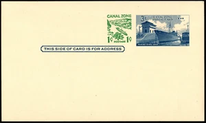 Canal Zone Postal Card Scott # UX13 UPSS #S22 Mint VF 3+1 Cents Surcharged Issue - Picture 1 of 1