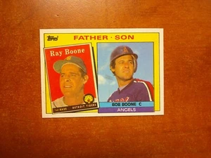1985 Topps - Father - Son Bob Boone, Ray Boone #133 MINT - Picture 1 of 2