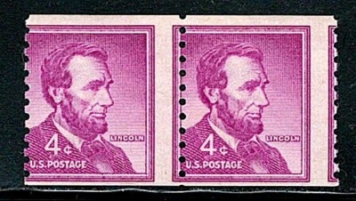 Mint US Errors Pair of (Misperf) Stamp,Scott# 1058,(MNH) - Image 1 of 2