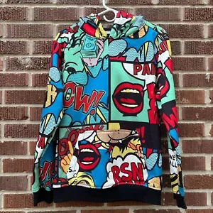 Reason Brand "Money Talks" Comic Hoodie Warm Flannel-Like Lining Mens S - Picture 1 of 9