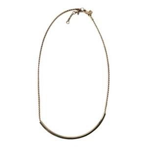 Banana Republic goldfarbenes gebogenes Röhrenhalsband Halskette - Bild 1 von 10