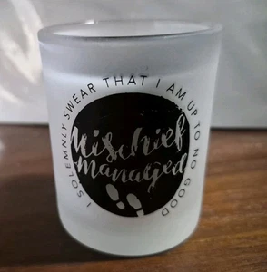 Insight Editions Harry Potter Mischief Managed Glass Votive Candle - Picture 1 of 4