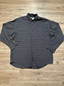 🔥Vintage 20X By Wrangler Made In USA Heavy Twill Single Stitch Plaid Button Up - Picture 1 of 6
