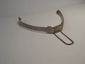 8mm Hadley-Roma Silver Stainless Steel Watch Band Custom Fit New Old Stock - Picture 1 of 21