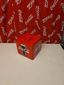 Vintage Collectable Coca Cola Coke Retro BoHo Square Ice Bucket Box - Gaskell - Picture 1 of 12