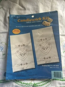 Kerzendocht-Set von Creative Moments #8273 Paar Gästetücher 11" x 19" Neu in Verpackung Neu aus altem Lagerbestand - Bild 1 von 10