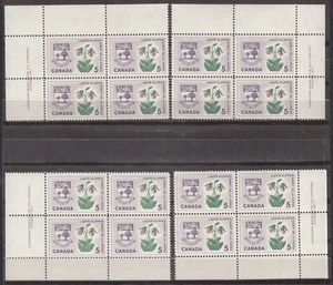 W CANADA 0424 PBK1 (1-4) PROVINCIAL FLOWER EMBLEM - Picture 1 of 1