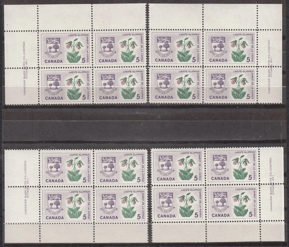 W CANADA 0424 PBK1 (1-4) PROVINCIAL FLOWER EMBLEM - Image 1 of 1