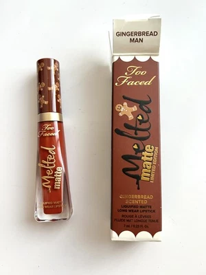 Lápiz labial líquido mate derretido Too Faced pan de jengibre hombre tamaño completo nuevo en caja Foto 1 de 4