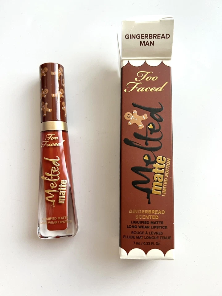 Too Faced Melted Matte Liquid Lipstick  Gingerbread Man Full Size New In Box - Image 1 of 4