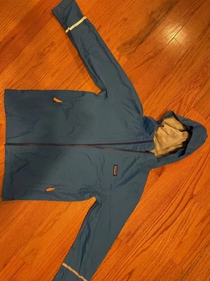 Chaqueta de Lluvia Patagonia Cortavientos para Niños Azul, Talla M Foto 1 de 4