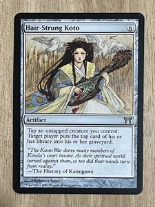 Awesome Magic The Gathering MTG Card Kamigawa Hair-Strung Koto 252/306 LP - Picture 1 of 10