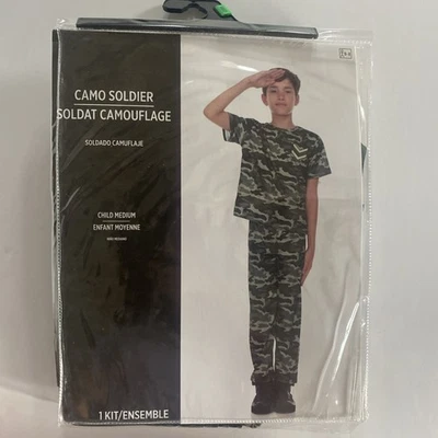 Disfraz de Soldado Camuflado Halloween, Niño Mediano 6-8 Foto 1 de 3