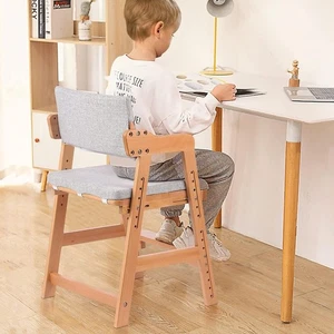 Hochstuhl Buchenholz Kinderstuhl 6 Stufen höhenverstellbar Lehrstuhl 90 kg - Bild 1 von 8