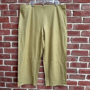 Eileen Fisher Women's $228 Boiled Wool Jersey Straight Pant 2X NEW - Picture 1 of 12