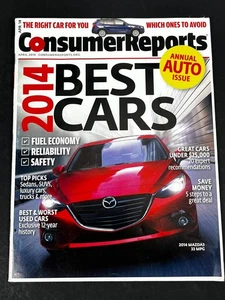 Consumer Reports Buying Guide Best Cars 2014 Magazine Clean - Picture 1 of 19