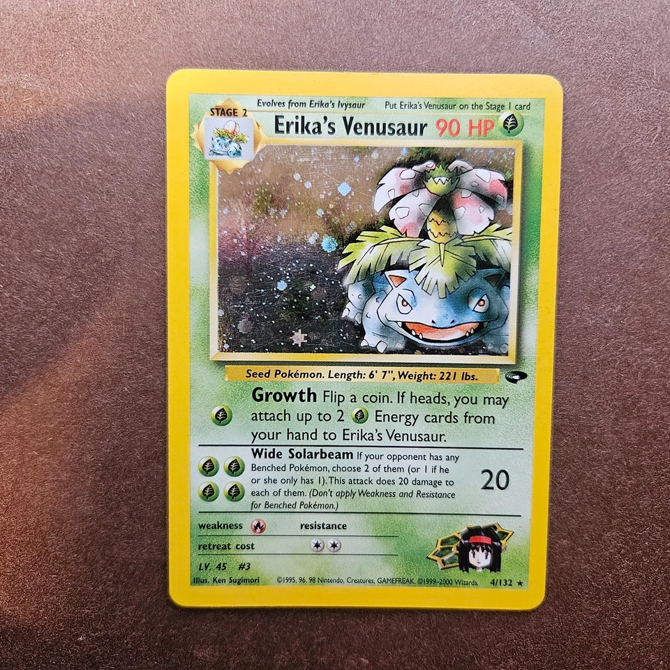 Erika's Venusaur 4/132 Pokemon Gym Challenge Holo Rare Card - LP - Image 1 of 4