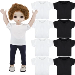 8 Pcs 18 Inch Boy Doll T Shirt Clothes Sublimation Outfits Accessories Classi... - Picture 1 of 7