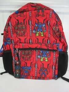Marvel Avengers Mech Strike Backpack 17" Red All-Over Print Boys School Bag New - Picture 1 of 14
