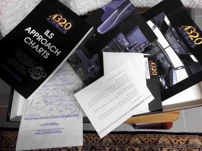 PC simulateur de vol Lufthansa pour PC 5.25 ancien Airbus A 320 - complet avec poster - Photo 1/4