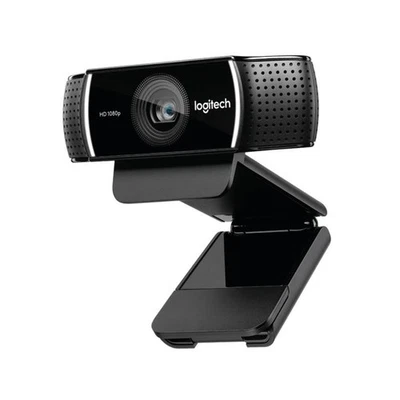 Logitech C922 Webcam Pro Stream Streaming 1080p Full HD Stativ schwarz Mikrofon - Bild 1 von 4