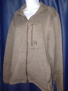 Avalanche L Full Zip Men's Fleece Jacket Medium Olive Green OutdoorHikingCamping - Picture 1 of 7