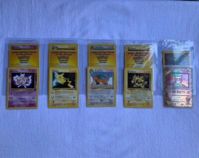 Pokemon The First Movie 4 Card Set 1999/Ancient Mew Pokemon New Movie Promo Rare - Image 1 of 3
