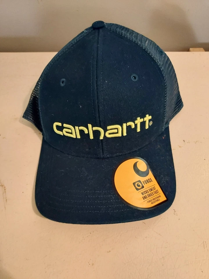 Carhartt Hat Cap Adult Logo Graphic Snapback Men's Night Blue READ