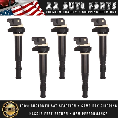 Juego de 5 bobinas de encendido para BMW M5 M6 2006-2010 5,0 L V10 UF572 Foto 1 de 4