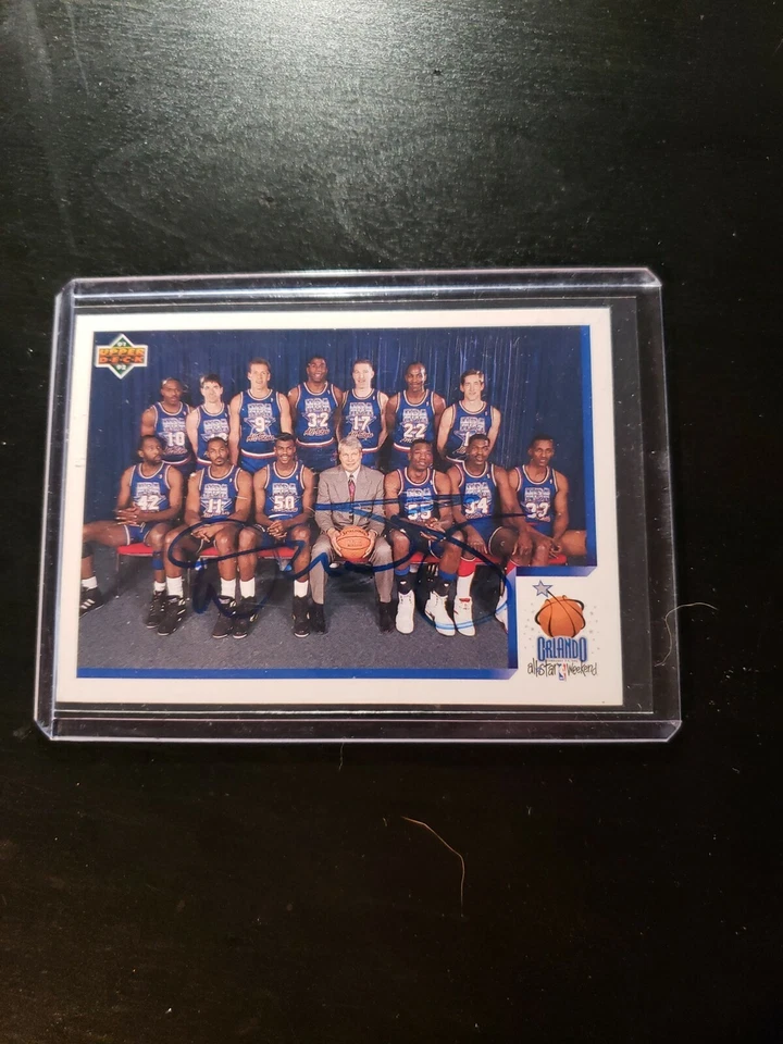 1992 UPPER DECK #450 NBA WEST ALL-STAR Dan Majerle Autograph - Image 1 of 1