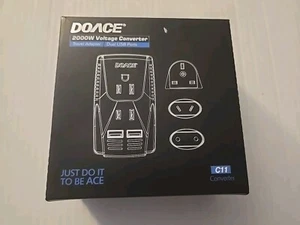 Doace 2000w Voltage Converter Travel Adapter USB Ports EU/UK/AU/US - Picture 1 of 9
