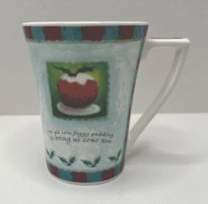 Portmeirion Figgy Pudding Christmas Mug Rob Scotton Bone China Coffee Tea - Picture 1 of 6